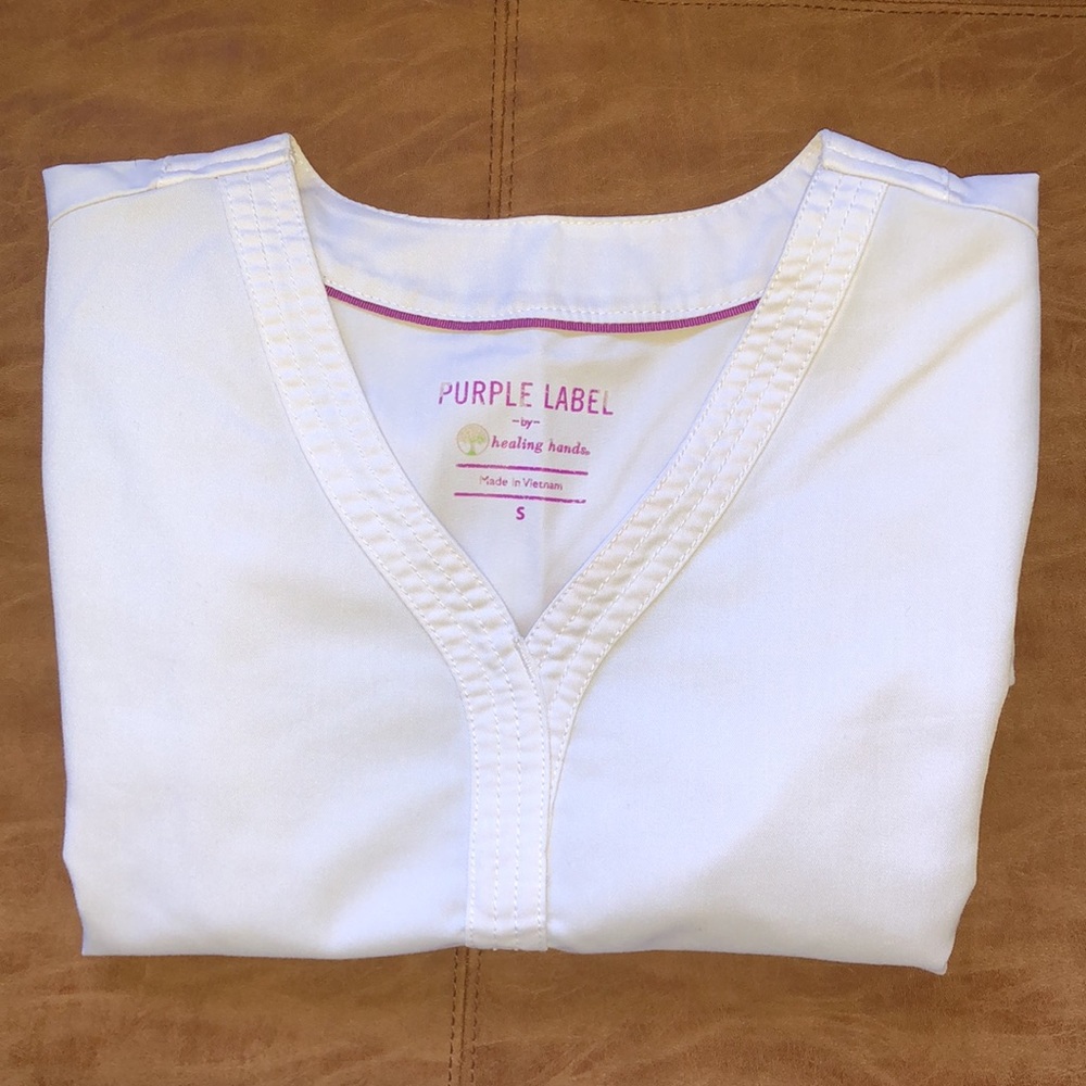 White Scrub Top